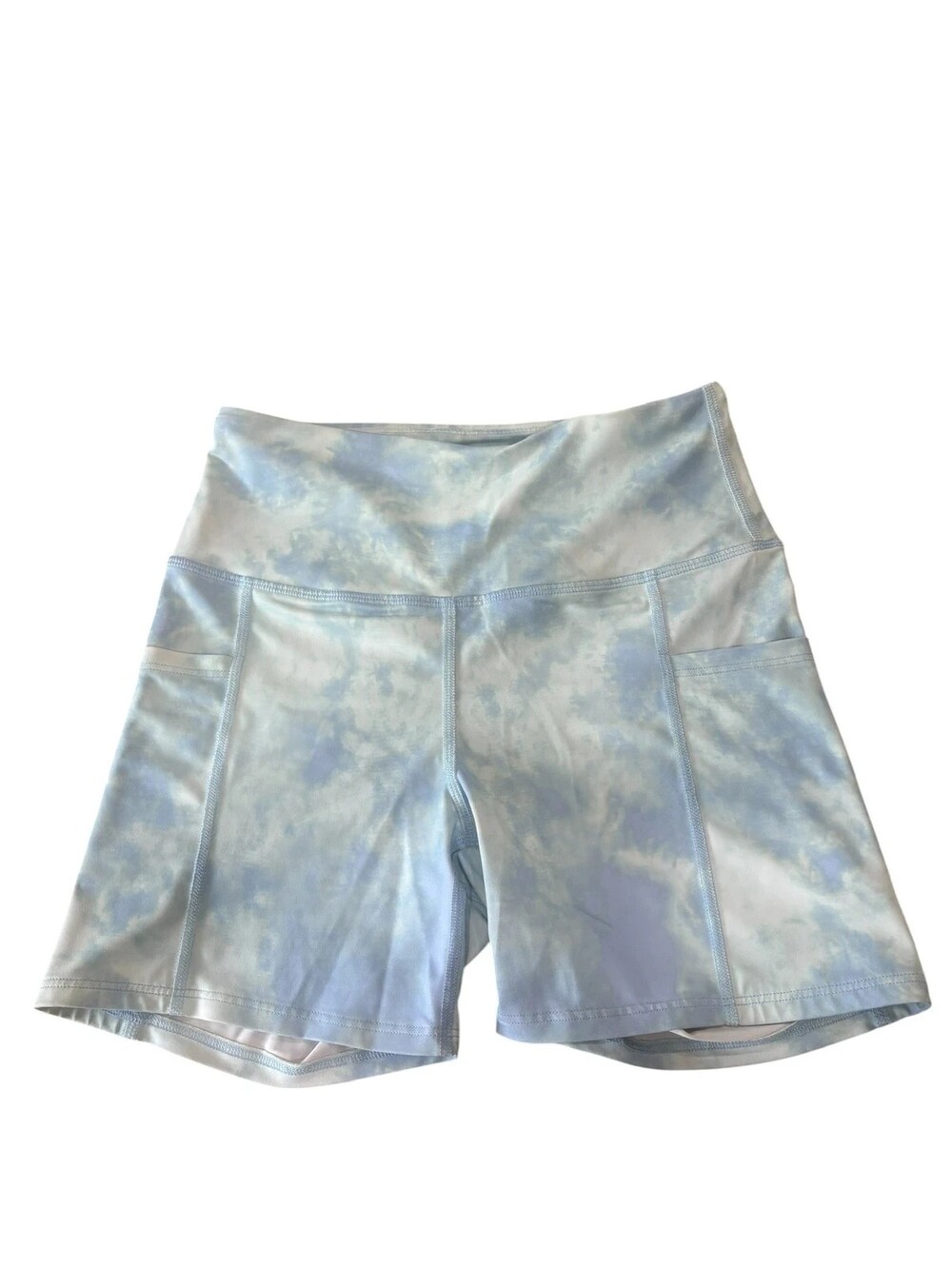 BillaBong Women's Light Blue Tie-Dye Athletic Shorts